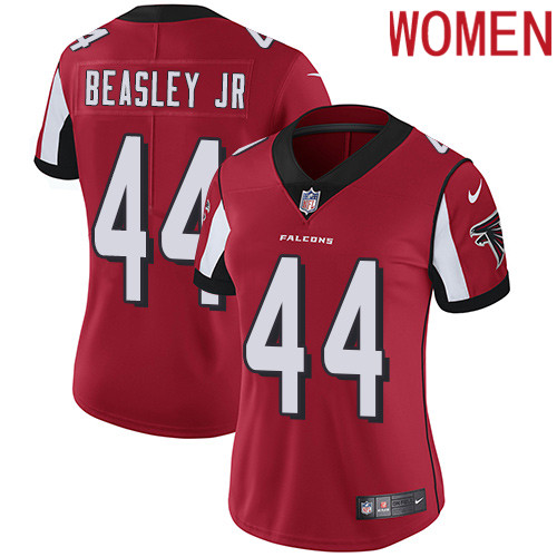 2019 Women Atlanta Falcons #44 Beasley Jr red Nike Vapor Untouchable Limited NFL Jersey->women nfl jersey->Women Jersey